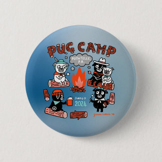 Pug Camp 2024 Pin - Ombre Knapp