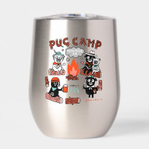 Pug Camp 2024 Tumbler av rostfritt stål Vin