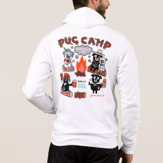 Pug Camp 2024 Zip-up Hoodie T Shirt