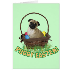 Pug Card för Lycklig Östra OBS Kort