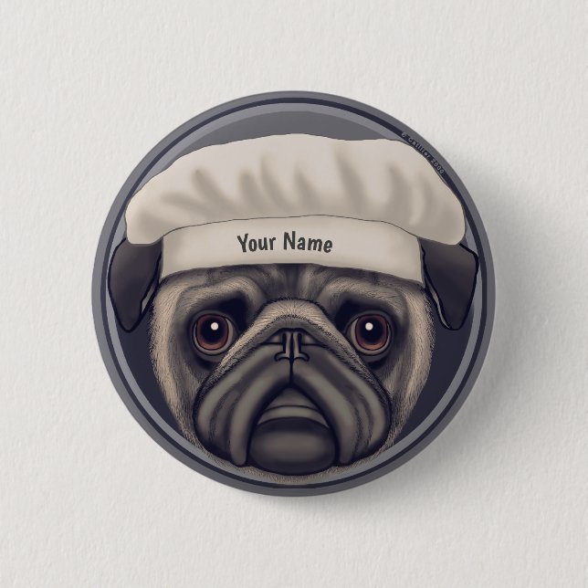 Pug Chef Knapp (Framsida)