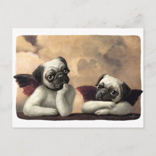 Pug Cherubs Inspired by Raphael Vykort