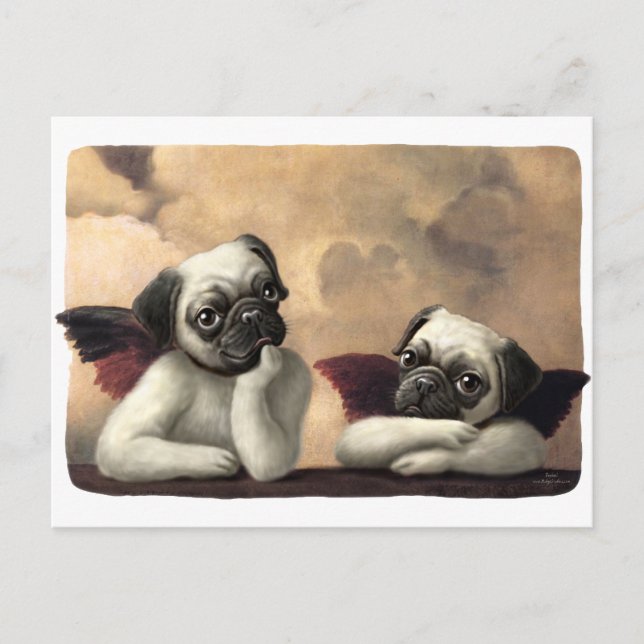 Pug Cherubs Inspired by Raphael Vykort (Framsida)