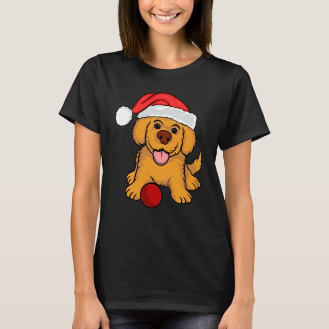 Pug Christmas Tree Dog Santa Merry Pugmas T Shirt (Framsida)