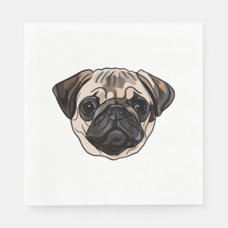 Pug Classic T-Shirt Pappersservett