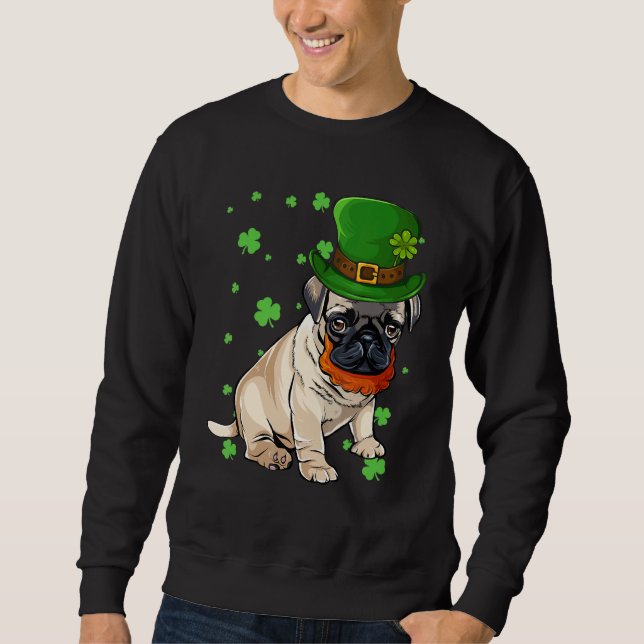 Pug Cleve St Patrick Lång Ärmad Tröja (Framsida)