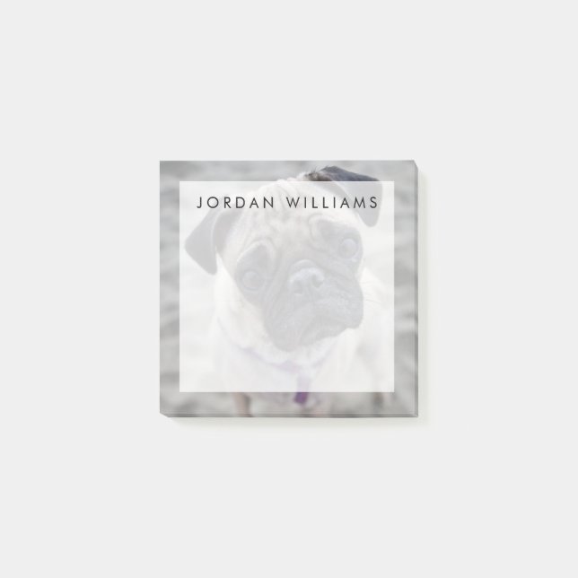 Pug Closeup Post-it Block (Framsida)