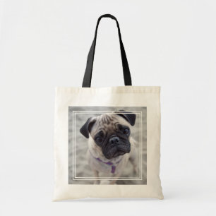 Pug Closeup Tygkasse