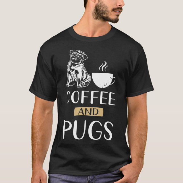 Pug Coffee kattunge-kaffepunkie T Shirt (Framsida)