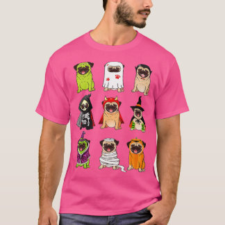 Pug Collection Happy Pug-o-ween Halloween Spooky C T Shirt