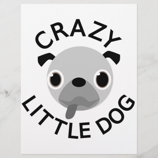 Pug Crazy Little Hund (Framsida)