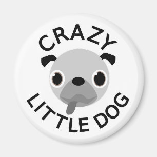 Pug Crazy Little Hund Magnet