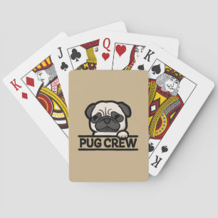 PUG CREW – Roligt & Sött Pug Älskar Present Casinokort