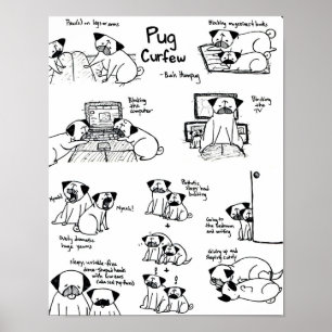 Pug Cursome Poster