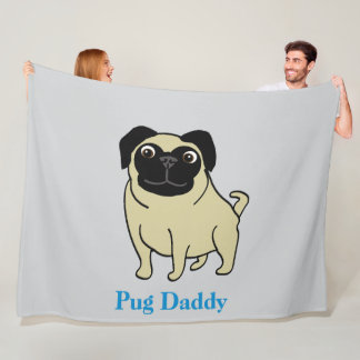 Pug Daddy Fleecefilt