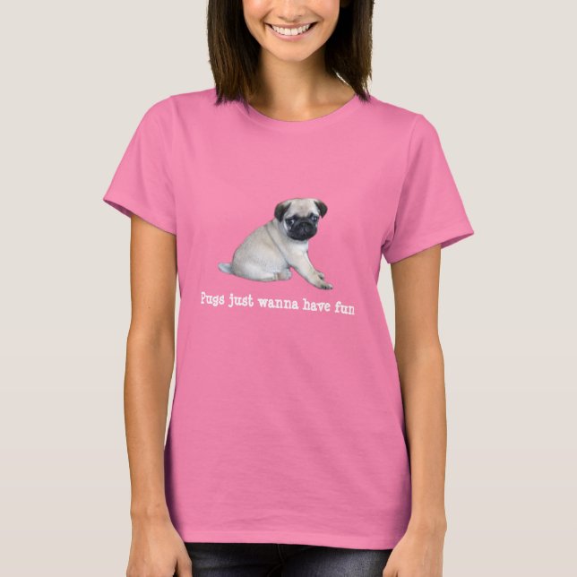 Pug Dam Shirt T-shirt (Framsida)