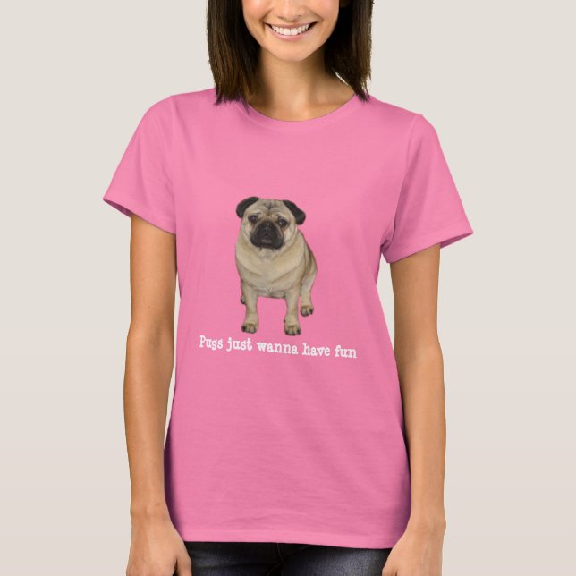 Pug Dam Shirt Tee Shirt (Framsida)