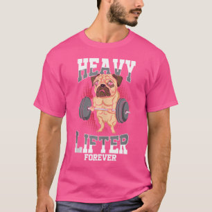 Pug Deadlift Funny Fitness Gym Älskare Pug Liftin T Shirt