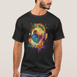 Pug Dealer Animal Pun Dutch Bulldog Animal Meme Pu T Shirt