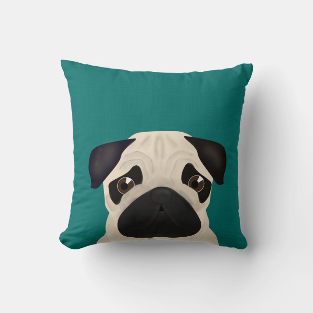 Pug Dekorativ kudde (Framsida)