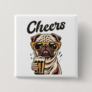 Pug Drinking Beer-nummer Knapp