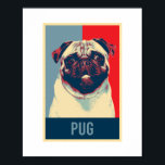 Pug Dutch Bulldog Hund Porträtt Pop Art Poster<br><div class="desc">Pug Dutch Bulldog Porträtt Pop Art Design och fler produkter för ägare av sällskapspug och hundälskare som detta kort-skrynkliga ansikte-djur. Perfektens gåva till din bästa lilla vän för att visa honom din kärlek och aktsamhet.</div>