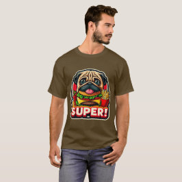 PUG EATBRÖGER OCH FRIA 3 T SHIRT