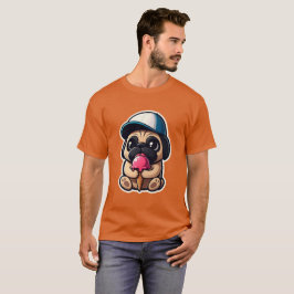PUG EATING ICE CREAM 6 T SHIRT