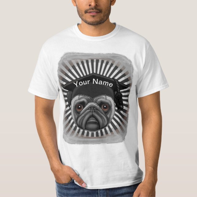 Pug examen t-shirt (Framsida)