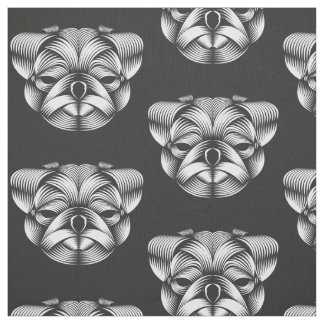 Pug - Fabric Tjock Quater Tyg