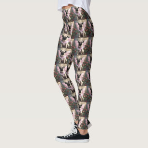 Pug Fairy Princess Leggings