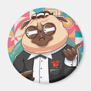 Pug Far Magnet