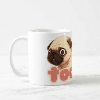 Pug Farting Design Kaffemugg