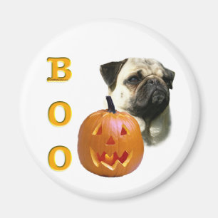 Pug (fawn) Boo Magnet