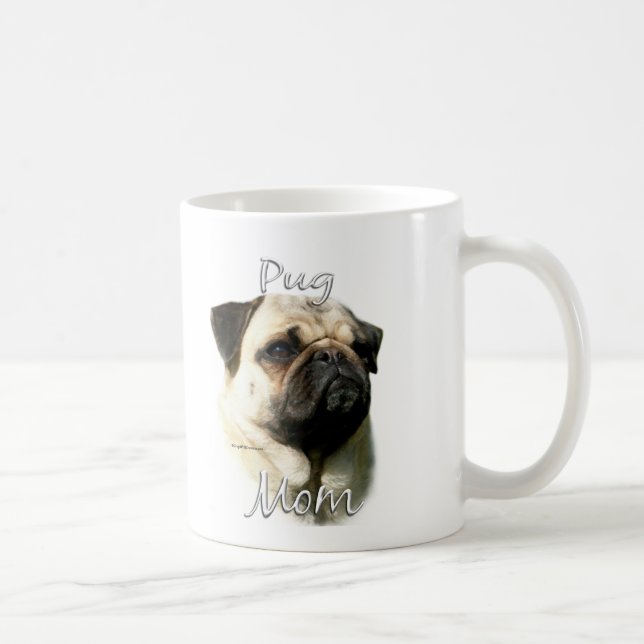 Pug (fawn) Mamma 2 Kaffemugg (Höger)