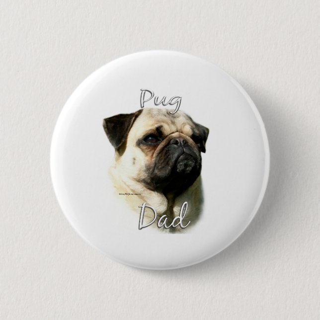 Pug (fawn) Pappa 2 Knapp (Framsida)