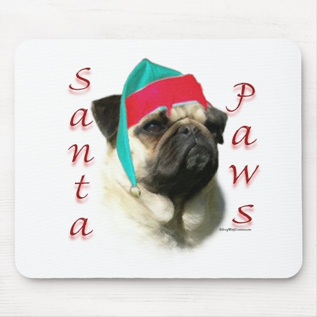 Pug (fawn) Santa Tassar Musmatta (Framsidan)