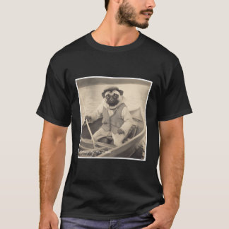 Pug-fiske på ett fartyg t shirt