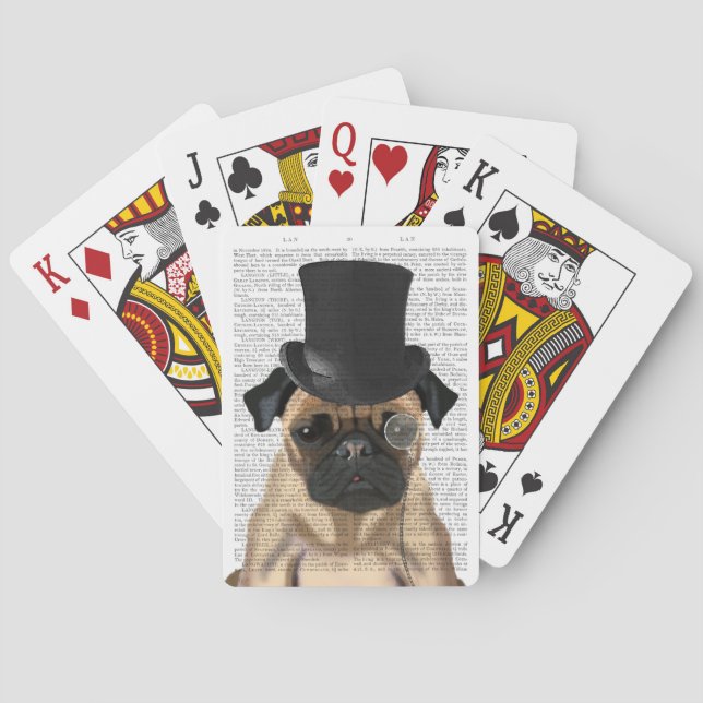 Pug, Formellt hound och Hat Casinokort (Baksidan)