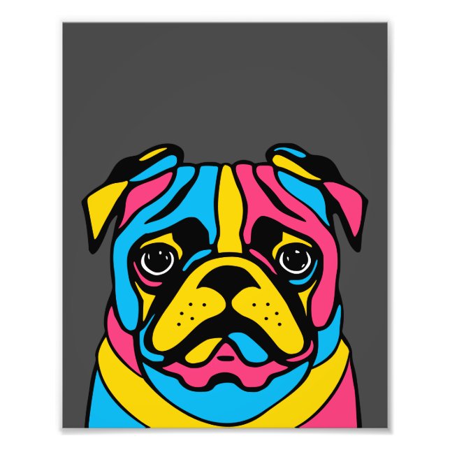 Pug Fototryck (Framsidan)