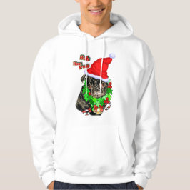 Pug Funny julklapp Hoodie