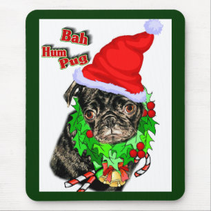 Pug Funny julklapp Musmatta
