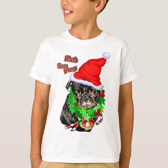 Pug Funny julklapp T-shirt (Framsida)