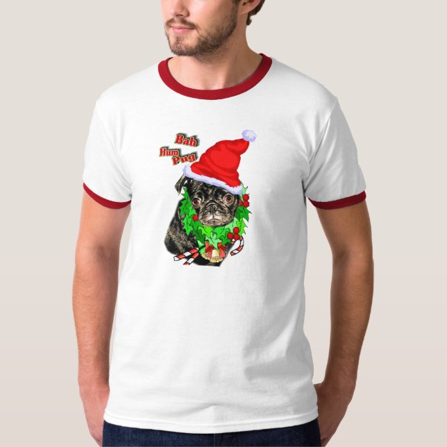 Pug Funny julklapp Tee (Framsida)