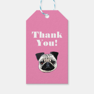 Pug Gift-Märkre Presentetikett
