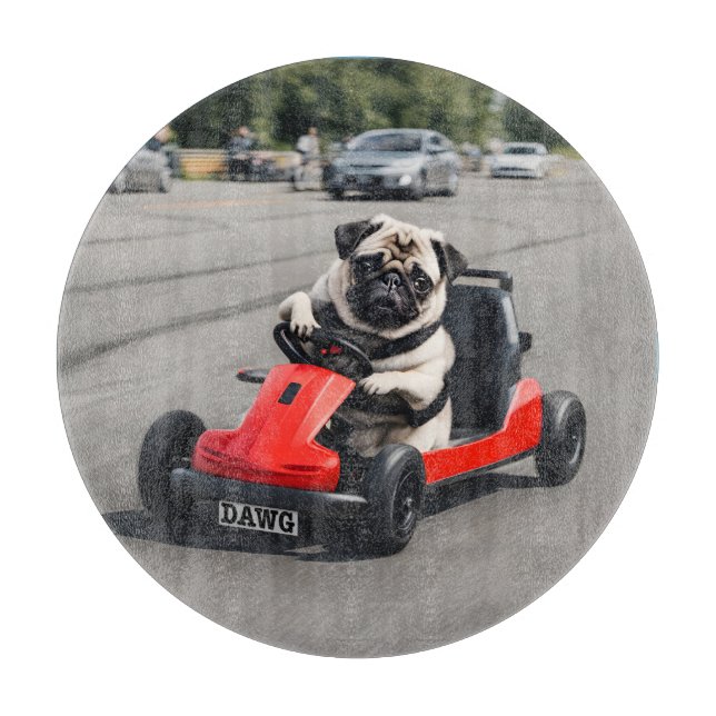 Pug go-kart-tävla (Framsidan)
