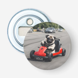 Pug go-kart-tävla flasköppnare