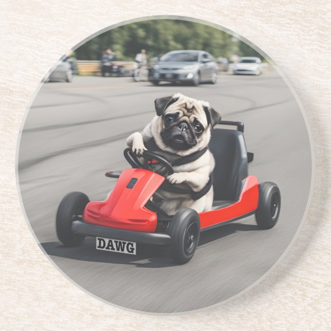 Pug go-kart-tävla underlägg (Framsidan)