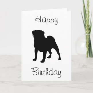 Pug Grattis på födelsedagen Kort
