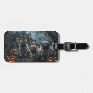 Pug Halloween Night Doggy Delight Bagagebricka